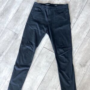 AG High-Rise Skinny Jeans Black